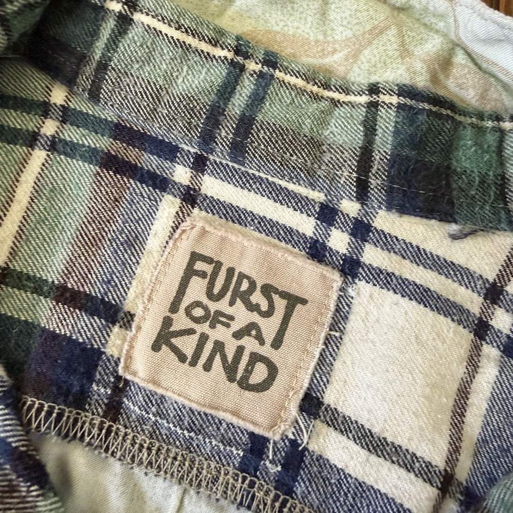 Furst of a Kind Reworked Vintage Flannel - Picture 3 of 3